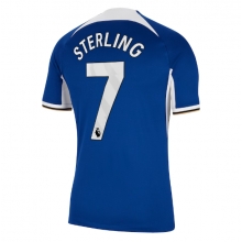 Chelsea Raheem Sterling #7 Home Stadium Replica Jersey 2023-24 Short Sleeves