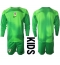 Croatia Goalkeeper Home Stadium Replica Jersey Kids World Cup 2022 Long Sleeves (+ pants)