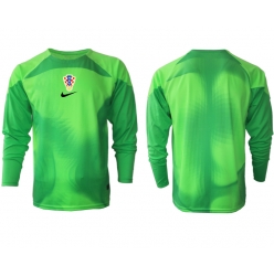 Croatia Goalkeeper Home Stadium Replica Jersey World Cup 2022 Long Sleeves