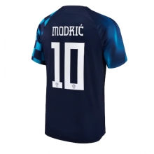 Croatia Luka Modric #10 Away Stadium Replica Jersey World Cup 2022 Short Sleeves