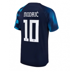 Croatia Luka Modric #10 Away Stadium Replica Jersey World Cup 2022 Short Sleeves