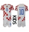 Croatia Luka Modric #10 Home Stadium Replica Jersey Kids World Cup 2022 Short Sleeves (+ pants)