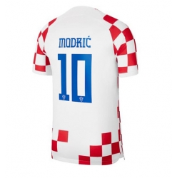 Croatia Luka Modric #10 Home Stadium Replica Jersey World Cup 2022 Short Sleeves