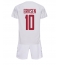 Denmark Christian Eriksen #10 Away Stadium Replica Jersey Kids World Cup 2022 Short Sleeves (+ pants)