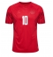 Denmark Christian Eriksen #10 Home Stadium Replica Jersey World Cup 2022 Short Sleeves