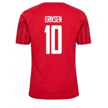 Denmark Christian Eriksen #10 Home Stadium Replica Jersey World Cup 2022 Short Sleeves