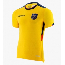 Ecuador Home Stadium Replica Jersey World Cup 2022 Short Sleeves