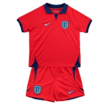 England Away Stadium Replica Jersey Kids World Cup 2022 Short Sleeves (+ pants)