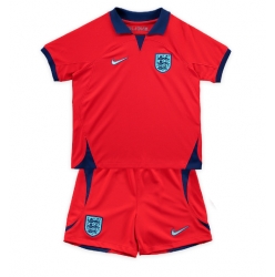 England Away Stadium Replica Jersey Kids World Cup 2022 Short Sleeves (+ pants)