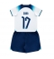 England Bukayo Saka #17 Home Stadium Replica Jersey Kids World Cup 2022 Short Sleeves (+ pants)