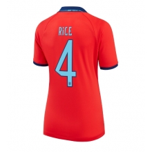 England Declan Rice #4 Away Stadium Replica Jersey Women World Cup 2022 Short Sleeves