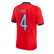 England Declan Rice #4 Away Stadium Replica Jersey World Cup 2022 Short Sleeves