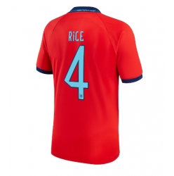 England Declan Rice #4 Away Stadium Replica Jersey World Cup 2022 Short Sleeves