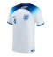 England Declan Rice #4 Home Stadium Replica Jersey World Cup 2022 Short Sleeves