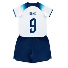 England Harry Kane #9 Home Stadium Replica Jersey Kids World Cup 2022 Short Sleeves (+ pants)