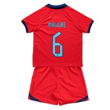 England Harry Maguire #6 Away Stadium Replica Jersey Kids World Cup 2022 Short Sleeves (+ pants)