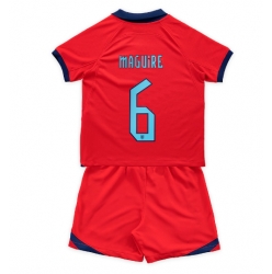 England Harry Maguire #6 Away Stadium Replica Jersey Kids World Cup 2022 Short Sleeves (+ pants)