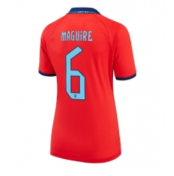 England Harry Maguire #6 Away Stadium Replica Jersey Women World Cup 2022 Short Sleeves