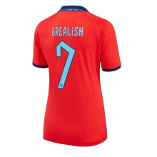 England Jack Grealish #7 Away Stadium Replica Jersey Women World Cup 2022 Short Sleeves