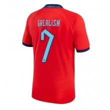 England Jack Grealish #7 Away Stadium Replica Jersey World Cup 2022 Short Sleeves