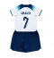 England Jack Grealish #7 Home Stadium Replica Jersey Kids World Cup 2022 Short Sleeves (+ pants)