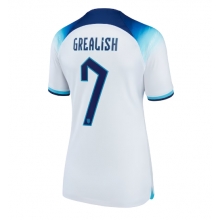 England Jack Grealish #7 Home Stadium Replica Jersey Women World Cup 2022 Short Sleeves