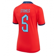 England John Stones #5 Away Stadium Replica Jersey Women World Cup 2022 Short Sleeves