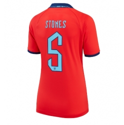 England John Stones #5 Away Stadium Replica Jersey Women World Cup 2022 Short Sleeves