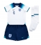 England John Stones #5 Home Stadium Replica Jersey Kids World Cup 2022 Short Sleeves (+ pants)