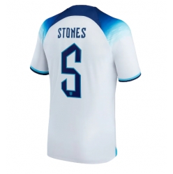 England John Stones #5 Home Stadium Replica Jersey World Cup 2022 Short Sleeves