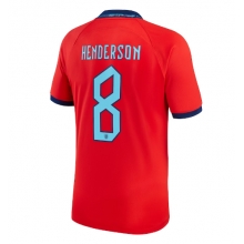 England Jordan Henderson #8 Away Stadium Replica Jersey World Cup 2022 Short Sleeves