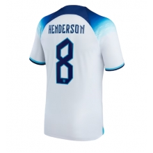 England Jordan Henderson #8 Home Stadium Replica Jersey World Cup 2022 Short Sleeves