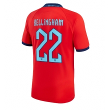 England Jude Bellingham #22 Away Stadium Replica Jersey World Cup 2022 Short Sleeves