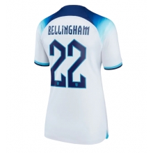 England Jude Bellingham #22 Home Stadium Replica Jersey Women World Cup 2022 Short Sleeves