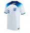 England Jude Bellingham #22 Home Stadium Replica Jersey World Cup 2022 Short Sleeves