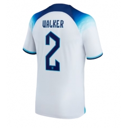 England Kyle Walker #2 Home Stadium Replica Jersey World Cup 2022 Short Sleeves