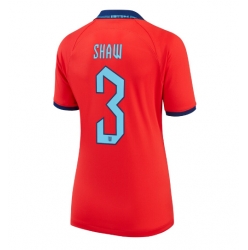 England Luke Shaw #3 Away Stadium Replica Jersey Women World Cup 2022 Short Sleeves