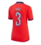 England Luke Shaw #3 Away Stadium Replica Jersey Women World Cup 2022 Short Sleeves