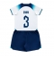 England Luke Shaw #3 Home Stadium Replica Jersey Kids World Cup 2022 Short Sleeves (+ pants)