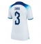 England Luke Shaw #3 Home Stadium Replica Jersey Women World Cup 2022 Short Sleeves