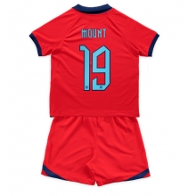 England Mason Mount #19 Away Stadium Replica Jersey Kids World Cup 2022 Short Sleeves (+ pants)