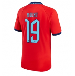 England Mason Mount #19 Away Stadium Replica Jersey World Cup 2022 Short Sleeves