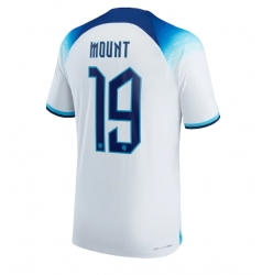 England Mason Mount #19 Home Stadium Replica Jersey World Cup 2022 Short Sleeves