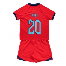 England Phil Foden #20 Away Stadium Replica Jersey Kids World Cup 2022 Short Sleeves (+ pants)