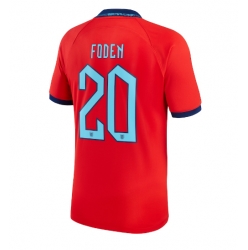 England Phil Foden #20 Away Stadium Replica Jersey World Cup 2022 Short Sleeves