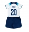 England Phil Foden #20 Home Stadium Replica Jersey Kids World Cup 2022 Short Sleeves (+ pants)