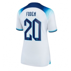 England Phil Foden #20 Home Stadium Replica Jersey Women World Cup 2022 Short Sleeves