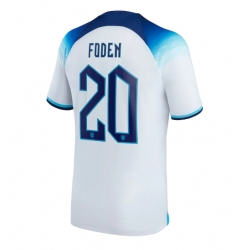 England Phil Foden #20 Home Stadium Replica Jersey World Cup 2022 Short Sleeves