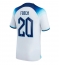 England Phil Foden #20 Home Stadium Replica Jersey World Cup 2022 Short Sleeves