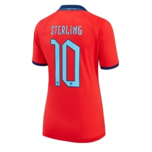 England Raheem Sterling #10 Away Stadium Replica Jersey Women World Cup 2022 Short Sleeves